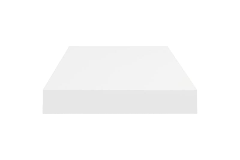 Svävande vägghyllor 2 st vit 50x23x3,8 cm MDF - Vit - Förvaring - Hylla - Vägghylla