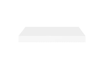 Svävande vägghyllor 2 st vit 50x23x3,8 cm MDF