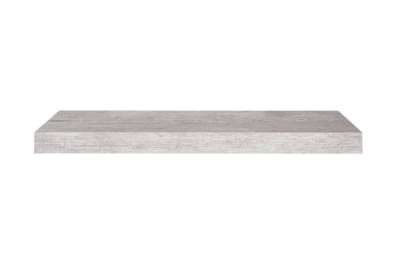 Sv�ävande vägghyllor 4 st betonggrå 60x23,5x3,8 cm MDF - Betonggrå - Förvaring - Hylla - Vägghylla