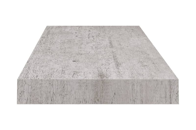 Svävande vägghyllor 4 st betonggrå 60x23,5x3,8 cm MDF - Betonggrå - Förvaring - Hylla - Vägghylla
