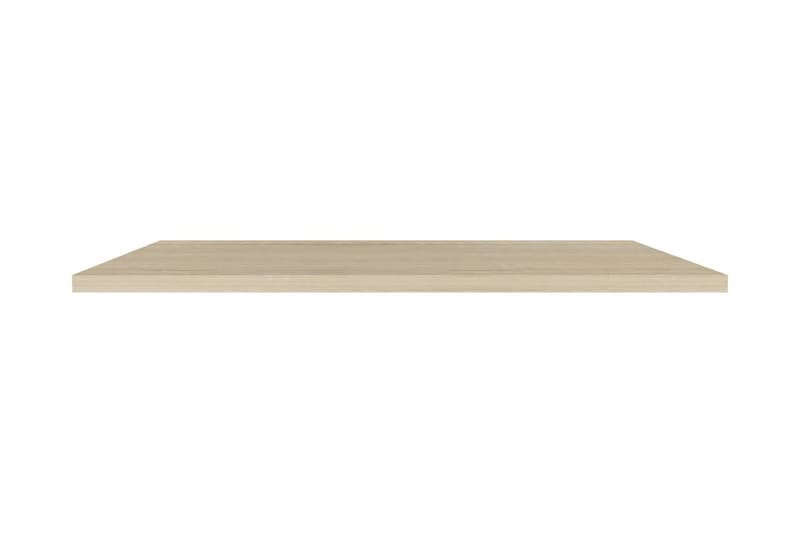 Svävande vägghyllor 4 st ek 120x23,5x3,8 cm MDF - Brun - Förvaring - Hylla - Vägghylla