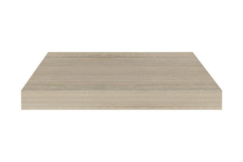 Svävande vägghyllor 4 st ek 40x23x3,8 cm MDF - Brun - Förvaring - Hylla - Vägghylla