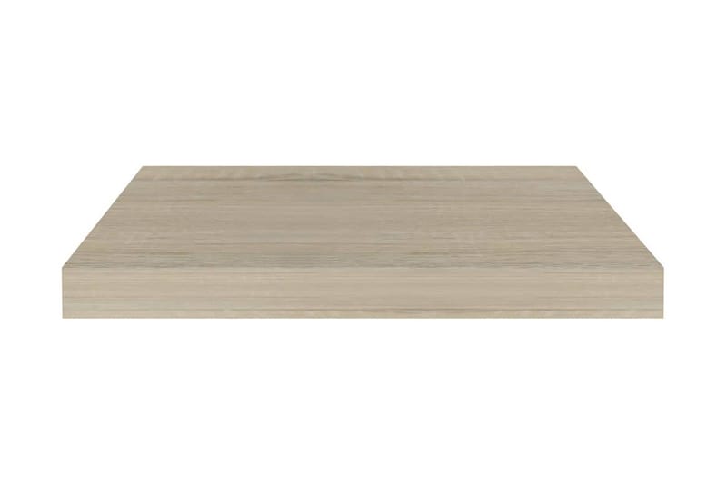 Svävande vägghyllor 4 st ek 50x23x3,8 cm MDF - Brun - Förvaring - Hylla - Vägghylla
