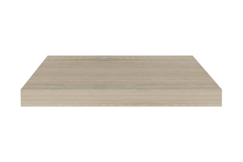 Svävande vägghyllor 4 st ek 50x23x3,8 cm MDF - Brun - Vägghylla