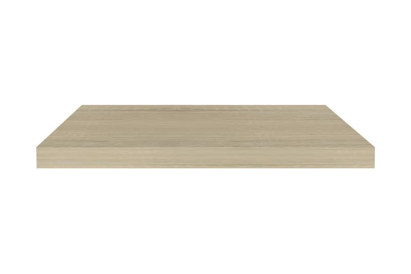 Svävande vägghyllor 4 st ek 60x23,5x3,8 cm MDF - Brun - Förvaring - Hylla - Vägghylla