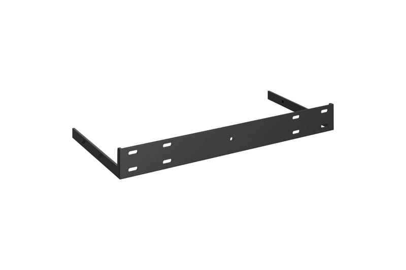 Svävande vägghyllor 4 st svart 50x23x3,8 cm MDF - Svart - Förvaring - Hylla - Vägghylla