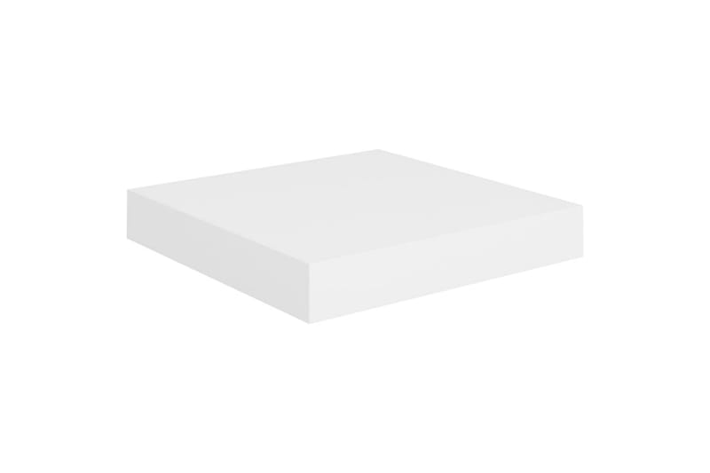 Svävande vägghyllor 4 st vit 23x23,5x3,8 cm MDF - Vit - Förvaring - Hylla - Vägghylla