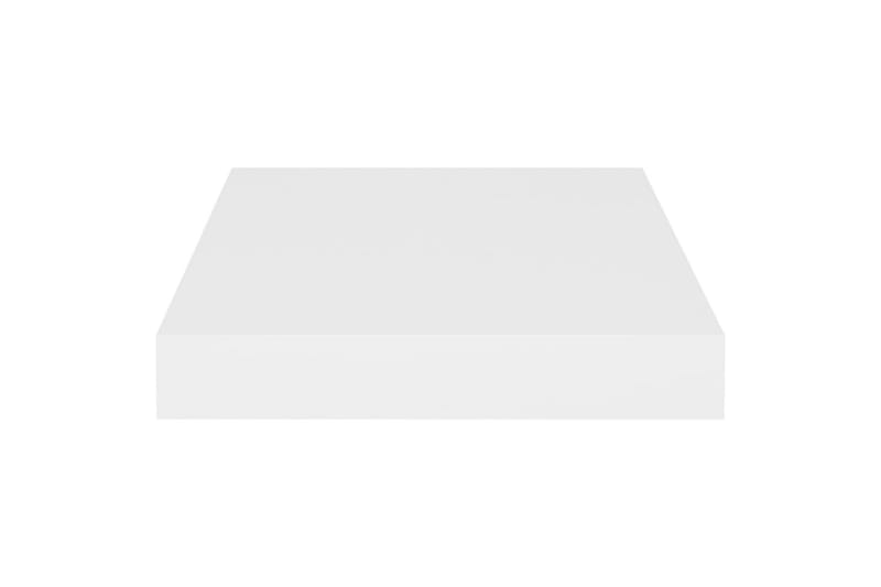 Svävande vägghyllor 4 st vit 23x23,5x3,8 cm MDF - Vit - Förvaring - Hylla - Vägghylla