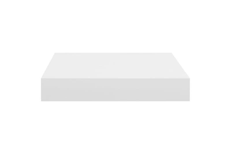 Svävande vägghyllor 4 st vit 23x23,5x3,8 cm MDF - Vit - Förvaring - Hylla - Vägghylla