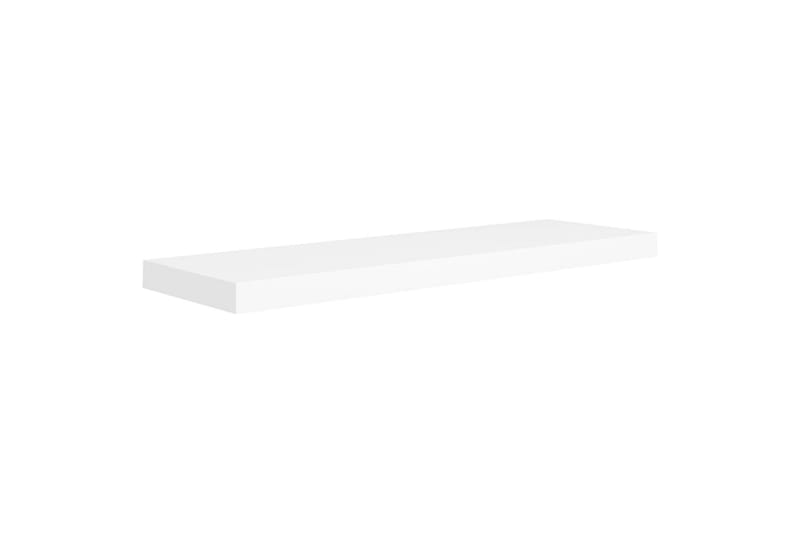 Svävande vägghyllor 4 st vit 80x23,5x3,8 cm MDF - Vit - Förvaring - Hylla - Vägghylla