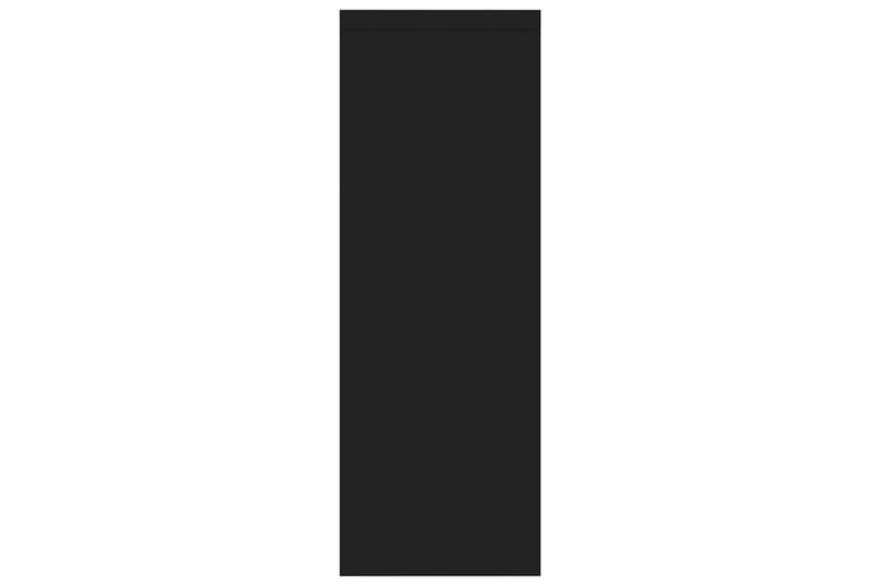 Vägghylla svart 45,1x16x45,1 cm spånskiva - Svart - Vägghylla