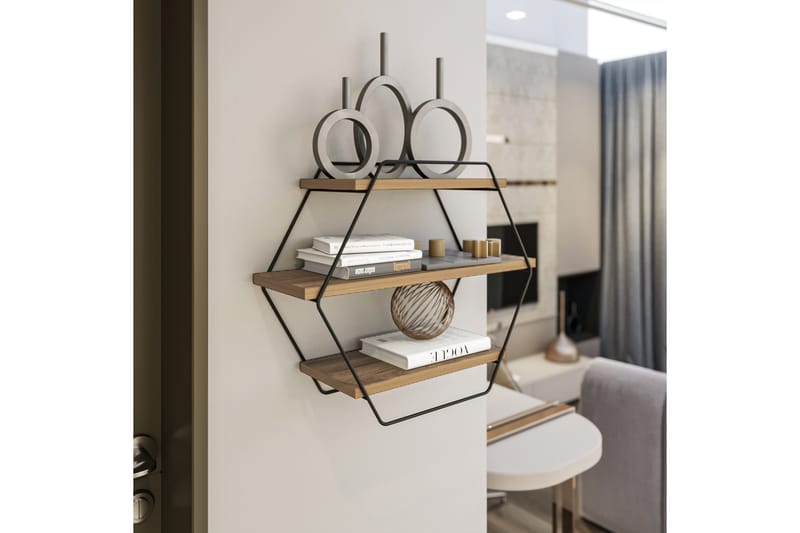 Tatil Vägghylla 60x20 cm - Natur - Förvaring - Hylla - Vägghylla
