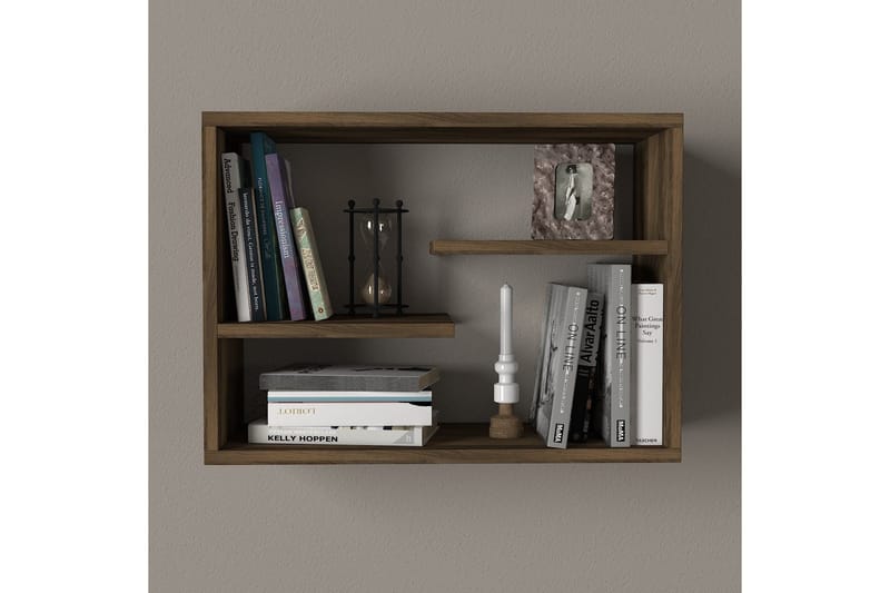 Tera Home Vägghylla - Valnöt - Förvaring - Hylla - Vägghylla
