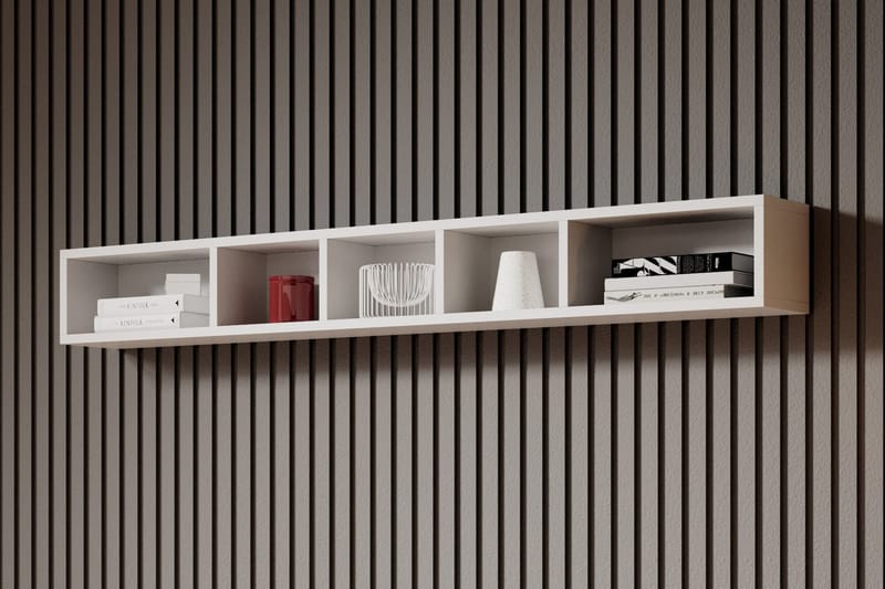 Toreno Vägghylla 19x169 cm - Vit - Förvaring - Hylla - Vägghylla