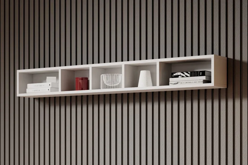 Toreno Vägghylla 19x169 cm - Vit - Förvaring - Hylla - Vägghylla