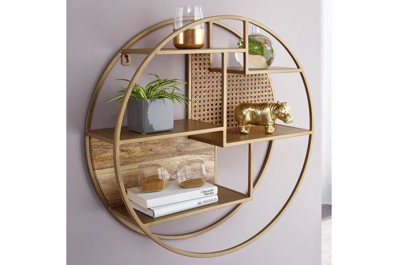 Tultered hylla - Brun - Förvaring - Hylla - Vägghylla