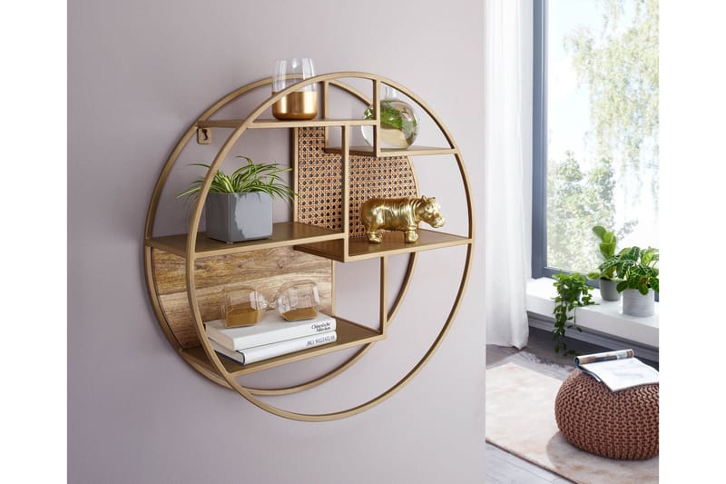 Tultered hylla - Brun - Förvaring - Hylla - Vägghylla