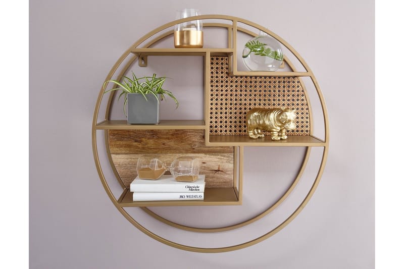 Tultered hylla - Brun - Förvaring - Hylla - Vägghylla