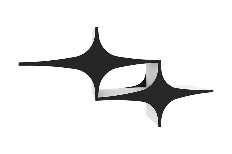 Vägghylla 20x135 cm - Svart - Förvaring - Hylla - Vägghylla