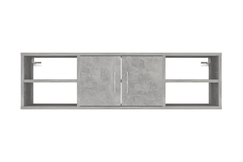 Vägghylla betonggrå 102x30x29 cm spånskiva - Betonggrå - Vägghylla
