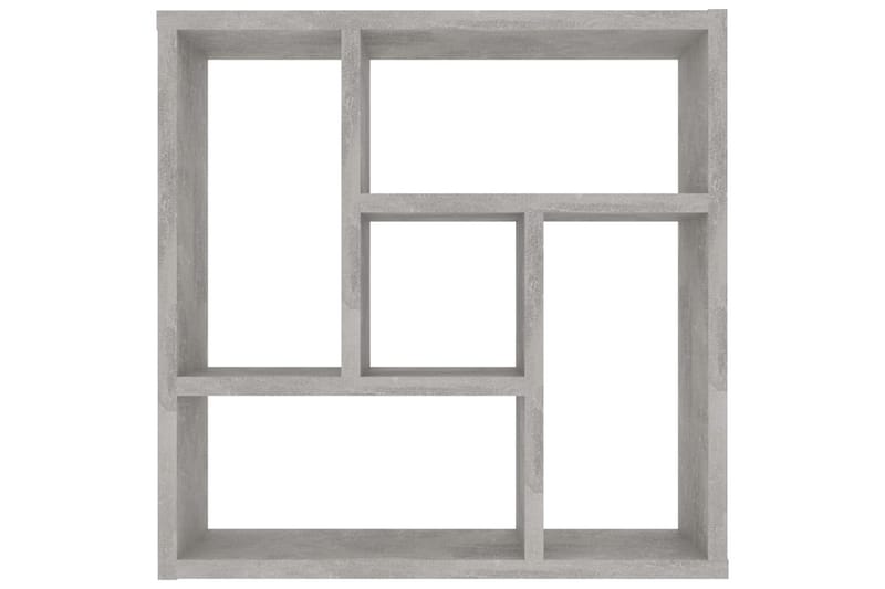 Vägghylla betonggrå 45,1x16x45,1 cm spånskiva - Grå - Förvaring - Hylla - Vägghylla