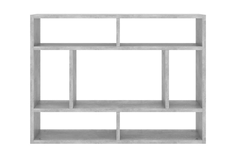 Vägghylla betonggrå 75x16x55 cm spånskiva - Grå - Vägghylla
