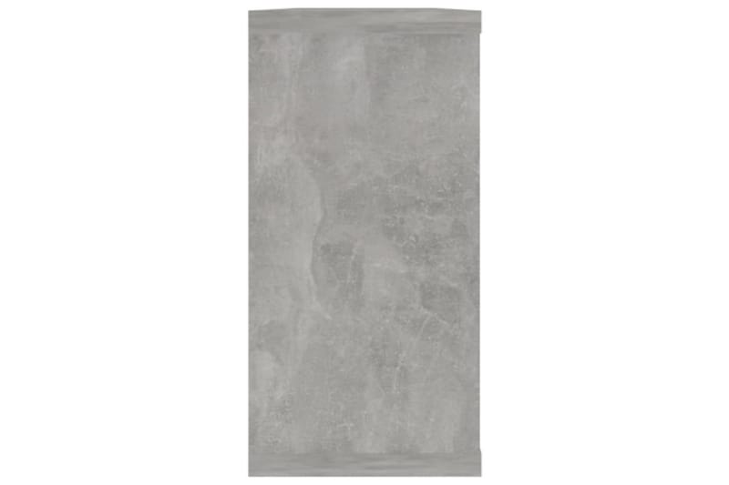 Vägghylla kubformad 4 st betonggrå 100x15x30 cm spånskiva - Betonggrå - Förvaring - Hylla - Vägghylla