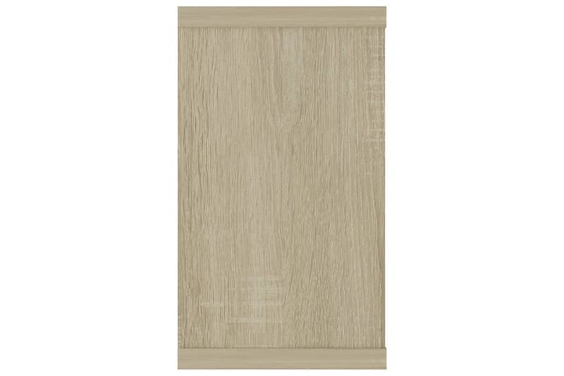Vägghylla kubformad 4 st sonoma-ek 80x15x26,5 cm spånskiva - Ek - Förvaring - Hylla - Vägghylla