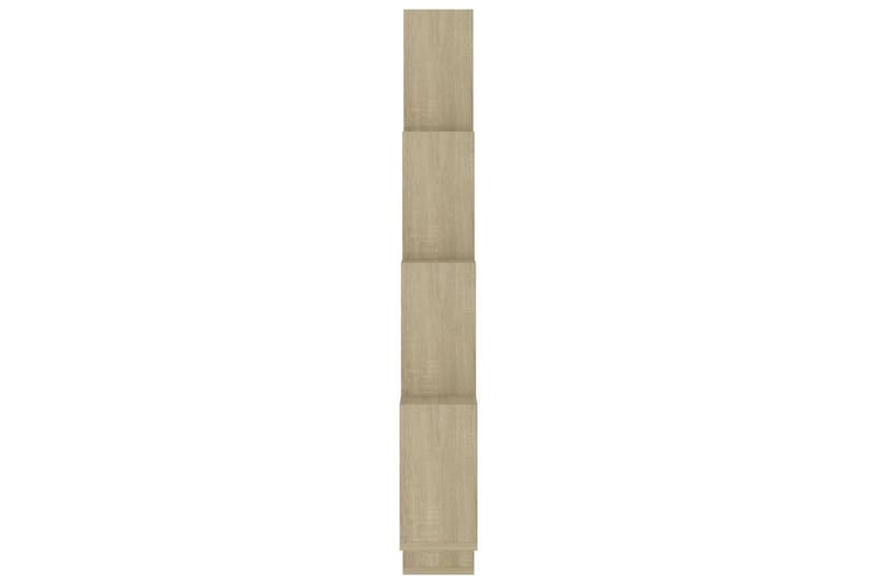 Vägghylla kubformad sonoma-ek 90x15x119 cm spånskiva - Ek - Förvaring - Hylla - Vägghylla