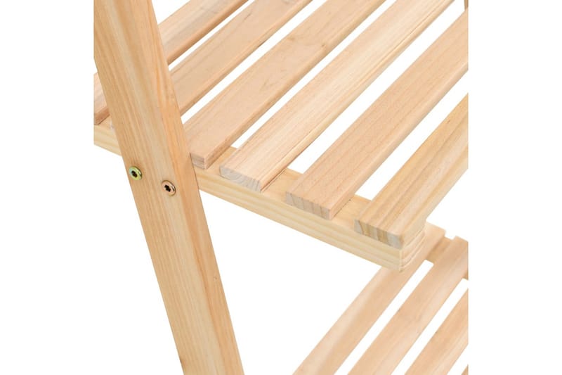Vägghylla stege cedarträ 41,5x30x176 cm - Beige - Förvaring - Hylla - Vägghylla