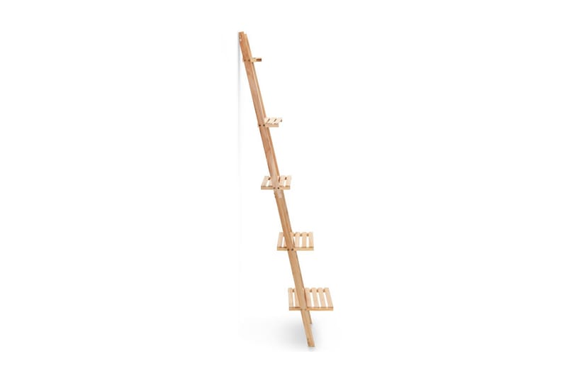 Vägghylla stege cedarträ 41,5x30x176 cm - Beige - Förvaring - Hylla - Vägghylla