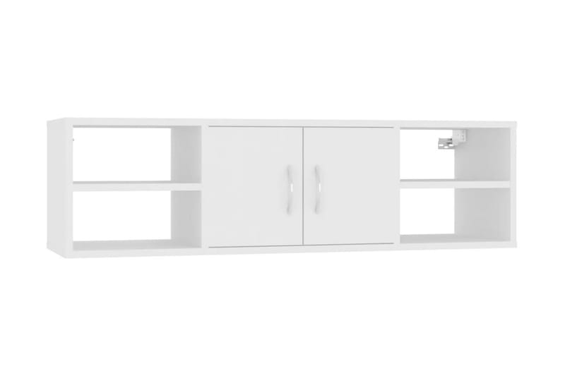 Vägghylla vit 102x30x29 cm spånskiva - Vit - Förvaring - Hylla - Vägghylla
