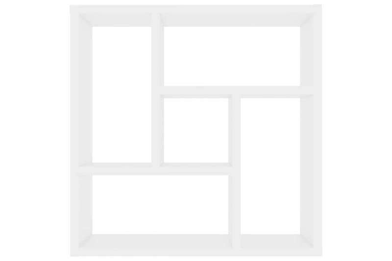 Vägghylla vit 45,1x16x45,1 cm spånskiva - Vit - Förvaring - Hylla - Vägghylla