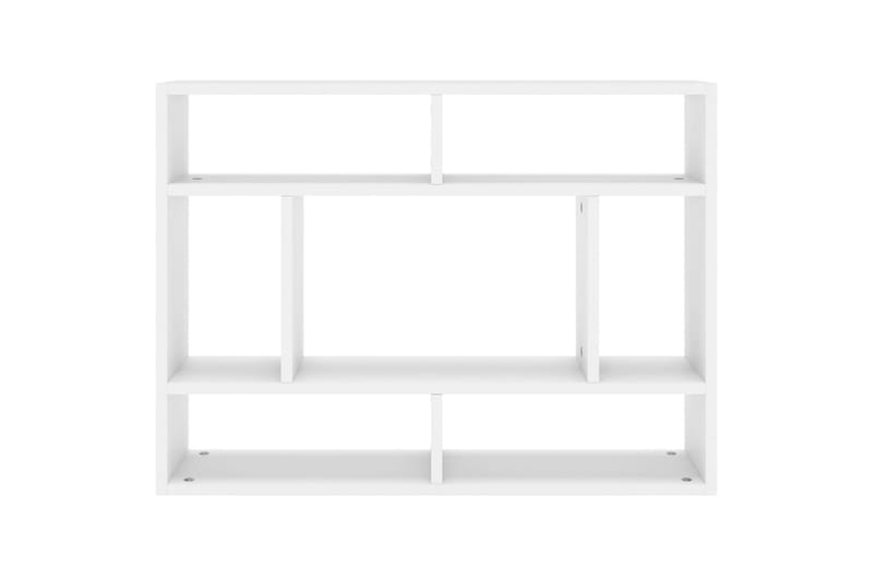 Vägghylla vit 75x16x55 cm spånskiva - Vit - Förvaring - Hylla - Vägghylla