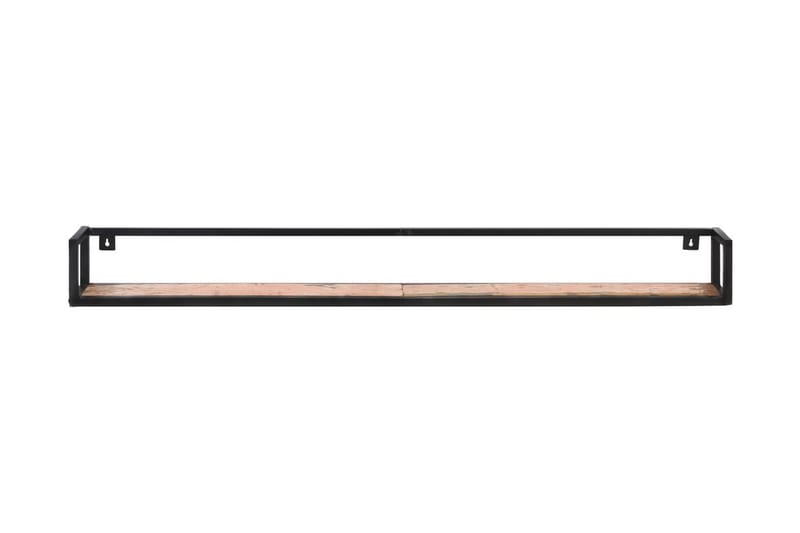 Vägghyllor 2 st 160 cm massivt återvunnet trä - Vit - Förvaring - Hylla - Vägghylla