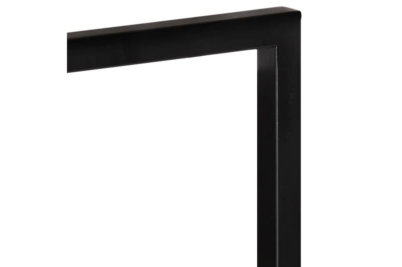 Vägghyllor 2 st 25x25x75 cm massivt akaciaträ och stål - Brun - Förvaring - Hylla - Vägghylla