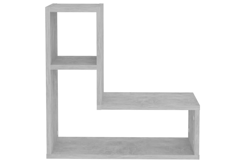 Vägghyllor 2 st betonggrå 50x15x50 cm spånskiva - Grå - Förvaring - Hylla - Vägghylla