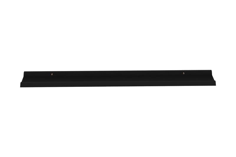 Vägghyllor 2 st svart 115x9x3 cm - Svart - Förvaring - Hylla - Vägghylla
