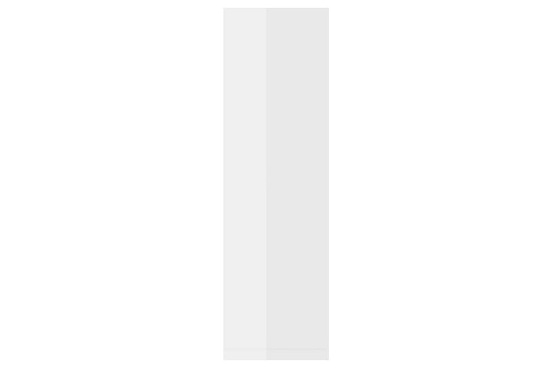 Vägghyllor 2 st vit högglans 50x15x50 cm spånskiva - Vit högglans - Förvaring - Hylla - Vägghylla