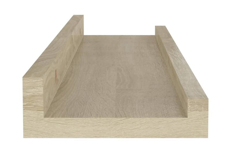 Vägghyllor 4 st sonoma-ek 40x9x3 cm - Ek - Förvaring - Hylla - Vägghylla