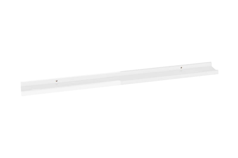 Vägghyllor 4 st vit högglans 100x9x3 cm - Vit högglans - Förvaring - Hylla - Vägghylla
