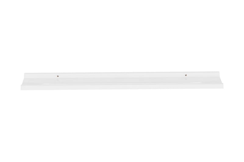 Vägghyllor 4 st vit högglans 100x9x3 cm - Vit högglans - Förvaring - Hylla - Vägghylla