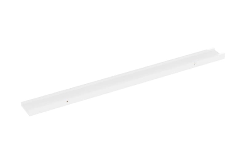 Vägghyllor 4 st vit högglans 100x9x3 cm - Vit högglans - Förvaring - Hylla - Vägghylla