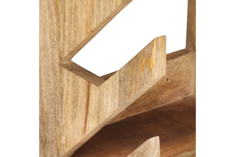 Väggmonterad skateboardhållare 25x20x30 cm massivt mangoträ - Brun - Förvaring - Hylla - Vägghylla