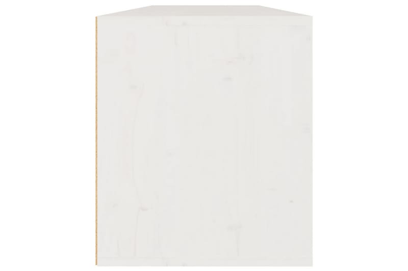 Väggskåp 2 st 60x30x35 cm massiv furu vit - Vit - Förvaring - Hylla - Vägghylla