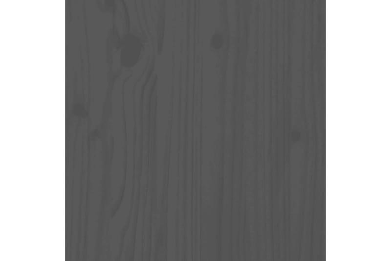 Väggskåp 2 st grå 30x30x80 cm massiv furu - Grå - Vägghylla