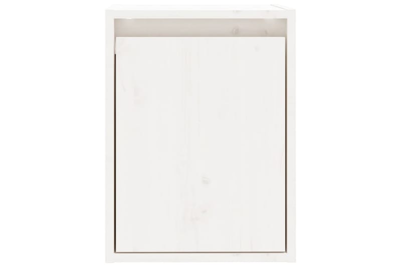 Väggskåp 2 st vit 30x30x40 cm massiv furu - Vit - Förvaring - Hylla - Vägghylla