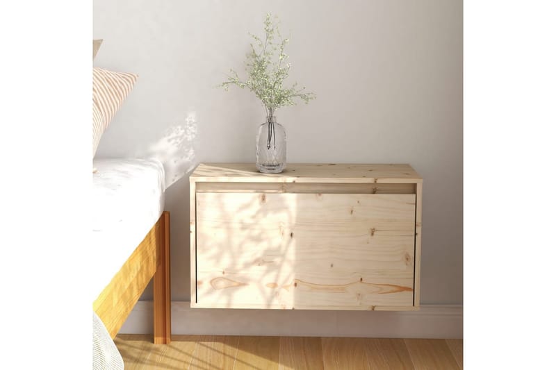 Väggskåp 60x30x35 cm massiv furu - Brun - Förvaring - Hylla - Vägghylla