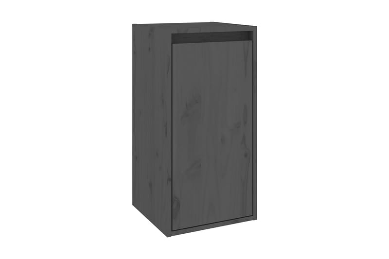 Väggskåp grå 30x30x60 cm massiv furu - Grå - Förvaring - Hylla - Vägghylla
