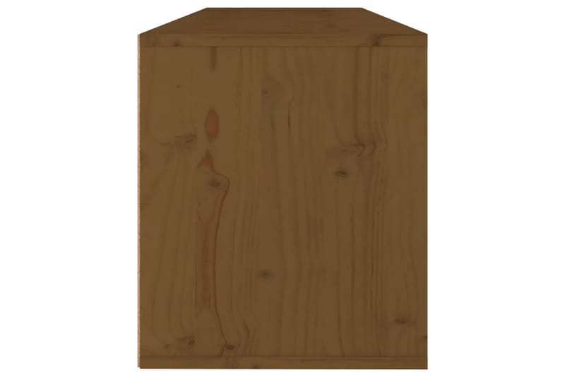 Väggskåp honungsbrun 100x30x35 cm massiv furu - Honung - Förvaring - Hylla - Vägghylla
